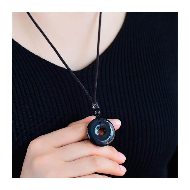 礼物黑曜石扣吊坠男女情侣开运饰品项坠挂坠坠配饰个性复古,淘宝优惠券,粉丝福利购,淘宝优惠卷