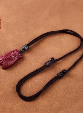 朱砂一鸣惊人吊坠知了挂件上岸项链钥匙扣男女款饰品礼物