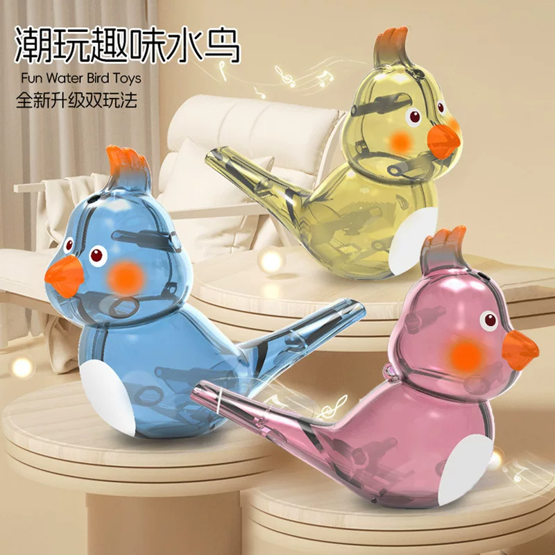 Клювовая свистелка для детей, игрушка Water Bird, инжекционная водяная ротовая свистелка, тренировка произношения, птичья флейта и зов птиц, птичий свисток