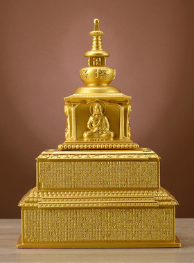 铜千佛塔浮雕整整贤劫千佛名号