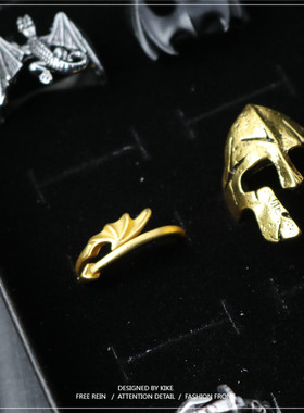 ins项链组合礼盒无耳洞男生戒指