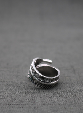 古装活口羽毛戒指