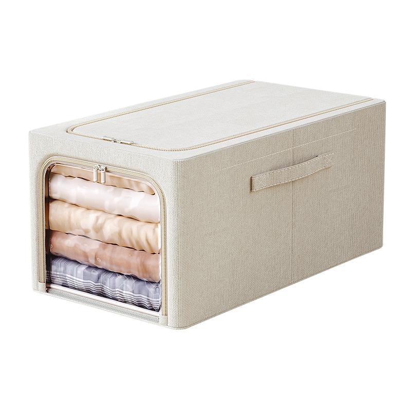 家用衣服收纳箱衣柜衣物分层长方形整理盒可折叠裤子储物神器箱筐