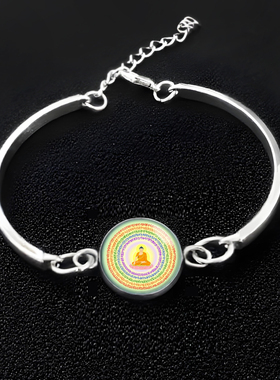 佛顶尊胜陀罗尼梵文咒观想佛像手链饰品挂件经幢塔图随身手串佛珠