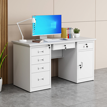 Steel Thickened School Office Computer Desk Clinic Bench Doctor Iron Sheet diagnosis and treatment table with drawer writing desk
