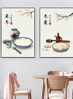 最新版二十四节气客厅挂画装饰画