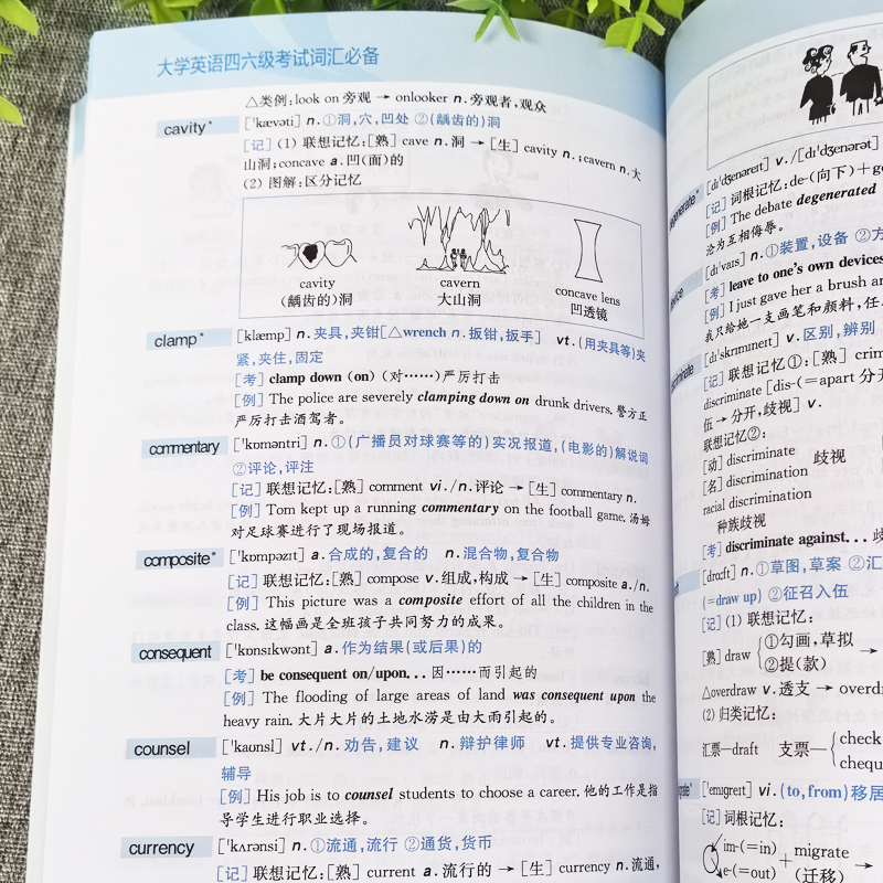 正版 大学英语四六级考试词汇必备 星火英语四级词汇书 12月考四级考试英语真题大学英语46级高频词汇速记单词书英语专项训练大全 - 图2