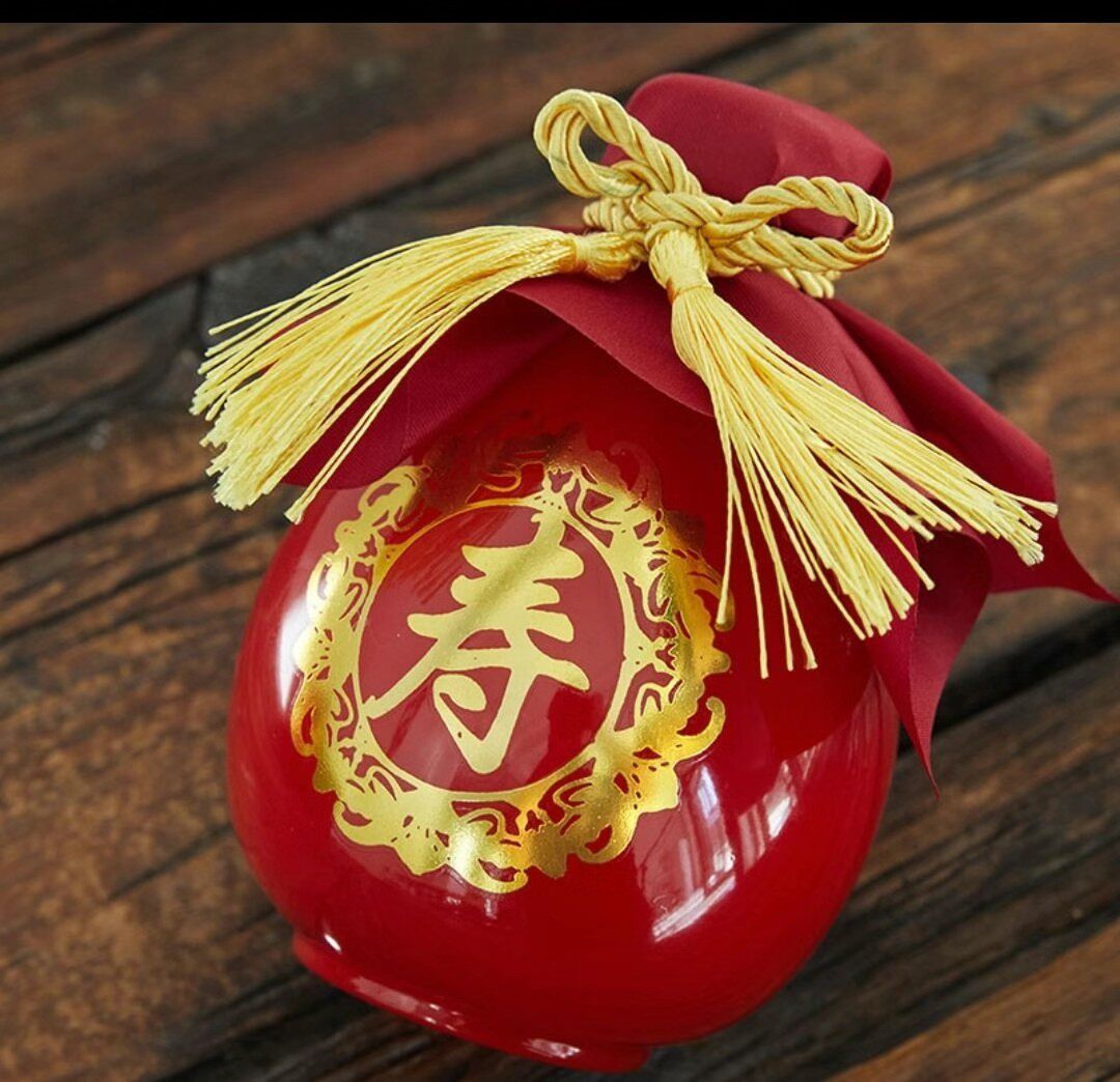 仿古复古小酒瓶陶瓷空酒瓶1斤装结婚喜酒土陶白酒坛储酒罐包装瓶