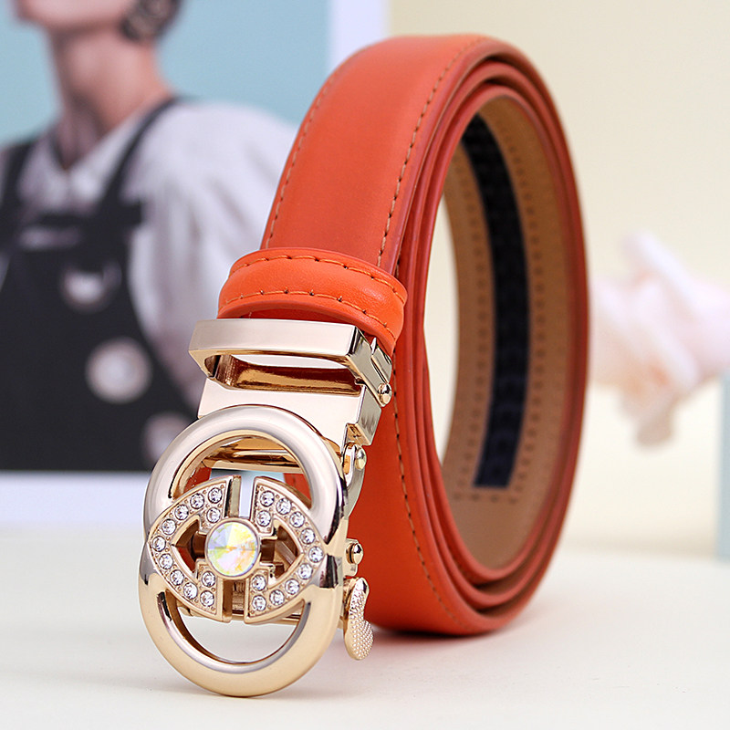 2025新款女士皮带真皮时尚百搭轻奢自动扣腰带装饰牛仔裤带配裙子,淘宝优惠券,粉丝福利购,淘宝优惠卷