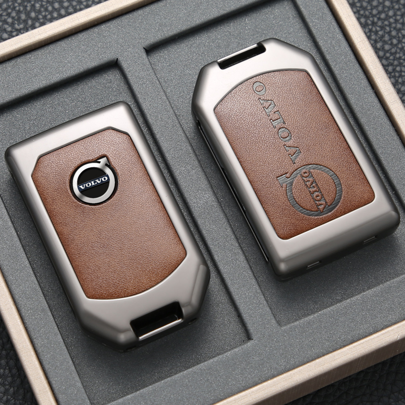 沃尔沃xc60钥匙套s90车s60l专用xc40壳c40扣v60高档25款xc90包扣 - 图1