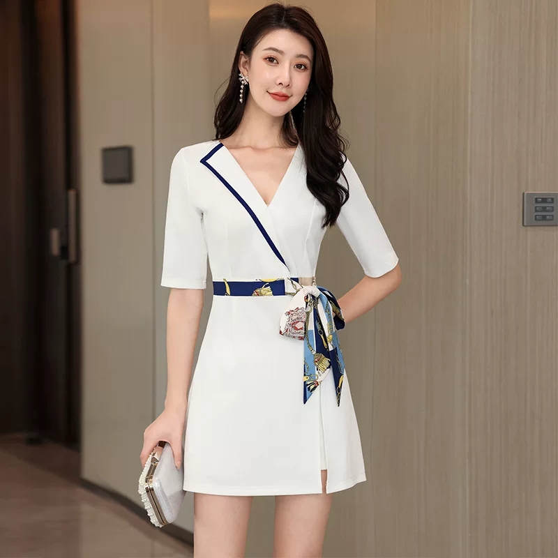 Summer elite dress for work, set