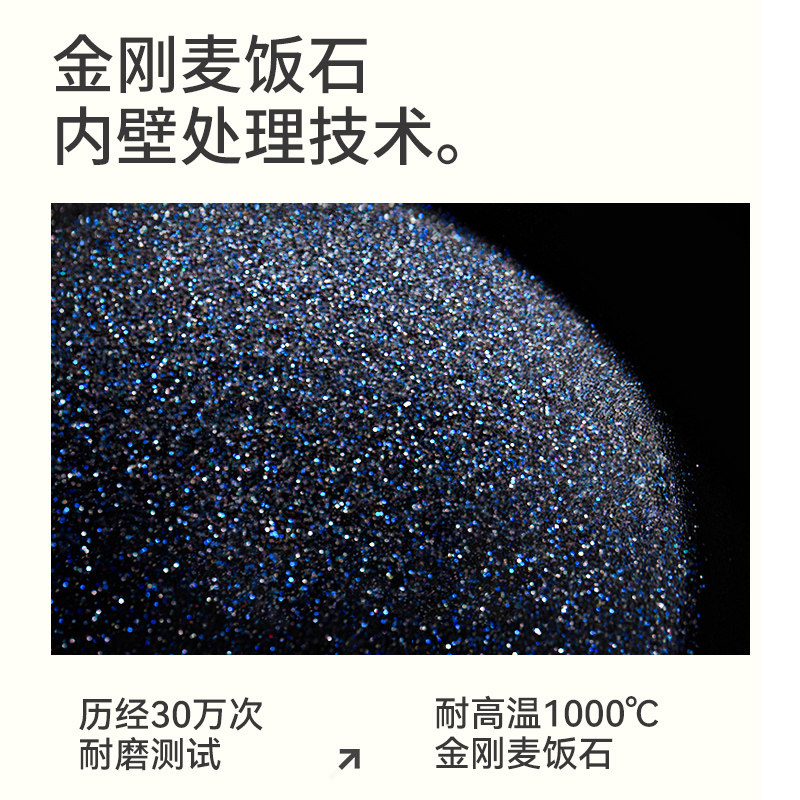 德国麦饭石家用电磁炉燃气灶不粘锅 堡迪斯炒锅