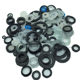 Thickened silicone leather 6-point hose sealing gasket