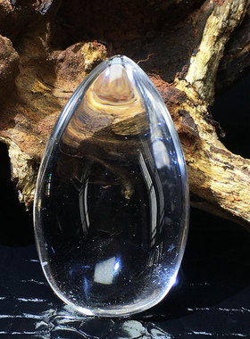 一图一拍优质天然白水晶水滴吊坠