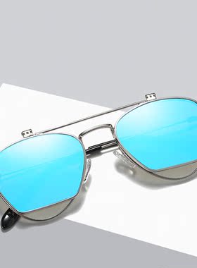 墨镜个性风翻盖防辐射太阳眼镜