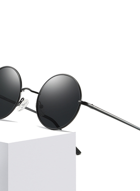 墨镜复古风圆框多色炫彩太阳眼镜