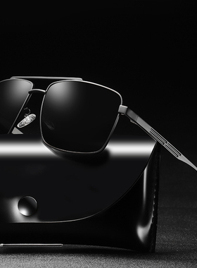 墨镜复古风方形户外男士太阳眼镜