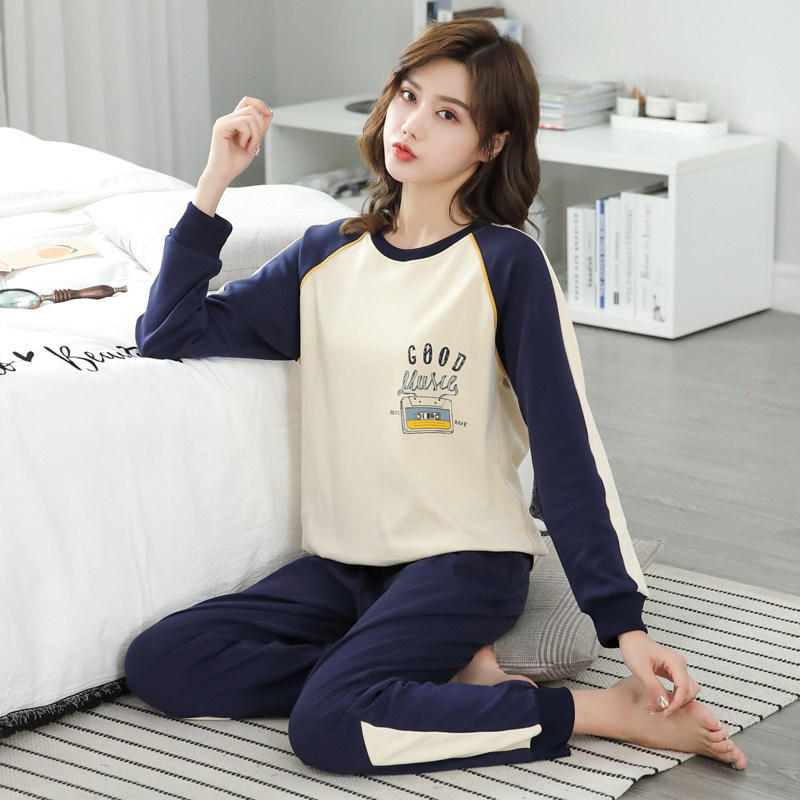 春秋款纯棉长袖居家2022年新款睡衣 美姿居服饰睡衣/家居服套装