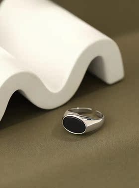 AYUNMEE女925银韩版冷淡风戒子