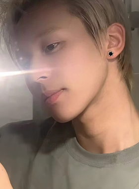 纯银针莫比乌斯男士耳钉2026款