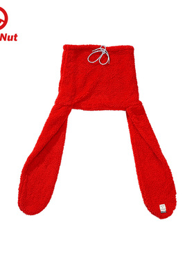 DEVILNUT冬季纯色可爱兔子围巾