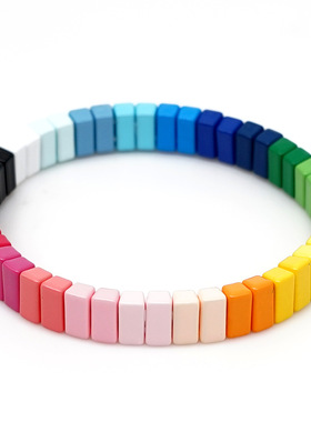 小众美国烤漆ins学生礼物手环