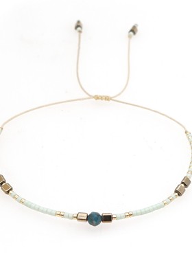 mmw男女款玻璃波西米亚显白手链