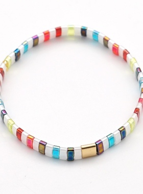 2025欧美风尚时尚手饰手链ins波西米亚小众设计日本御幸珠串手串