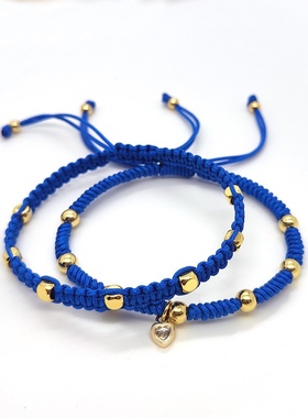 MLGM小众民族风天然珍珠串珠手绳女生个性多层叠戴雏菊镶钻手饰品