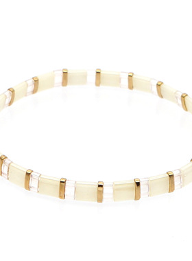 小众设计欧美风tila米珠小手串暖色手链秋冬款tila小手串女孩礼物