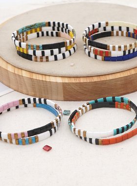 日本串珠极细波西米亚风小手链