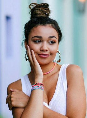 小众设计软陶片彩虹女ins项链