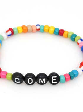 loveins玻璃珠情侣小手链新品