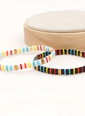 MMW男女玻璃波西米亚高颜值手链