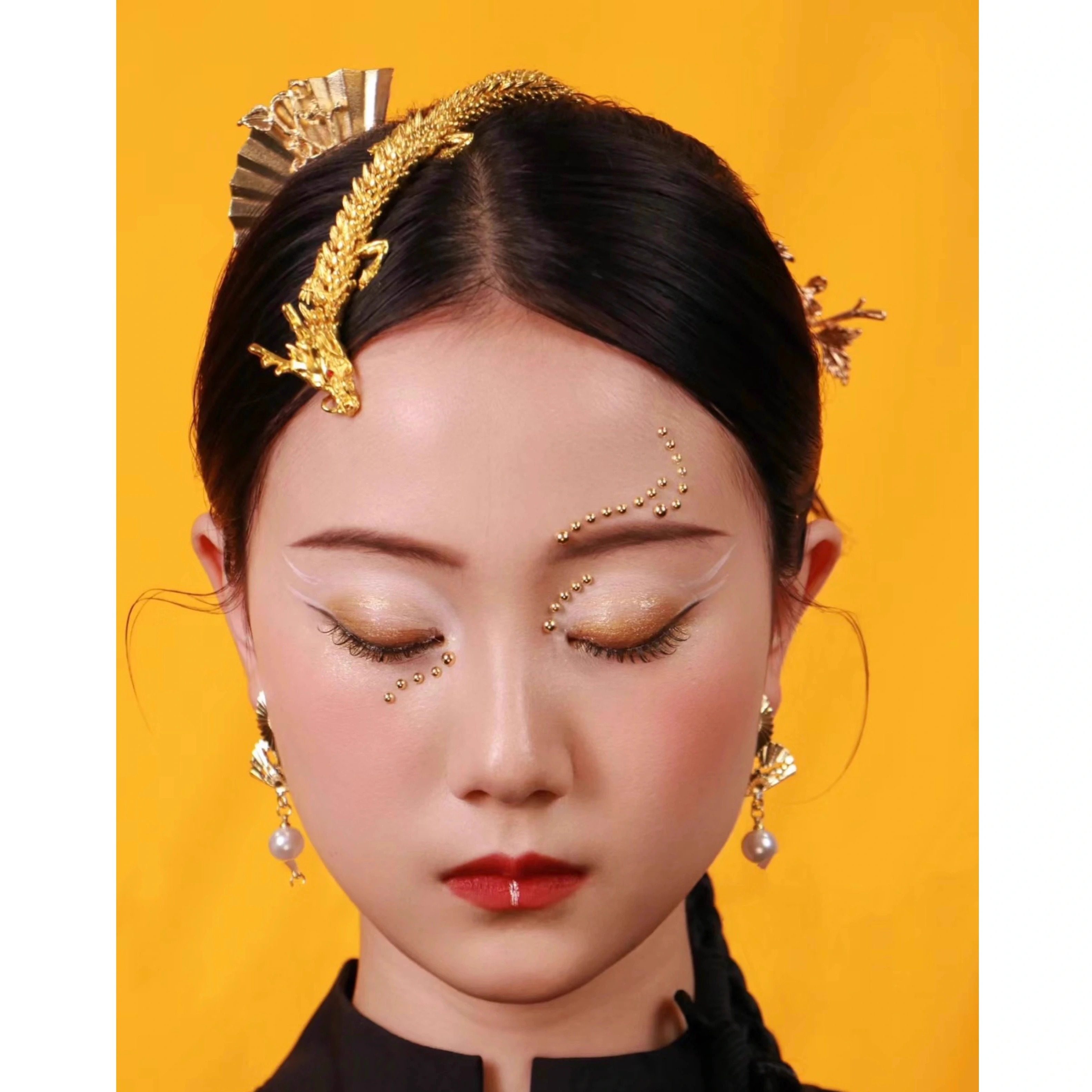 龙女头饰神女龙年新中式发饰3d打印关节龙模型汉服古风创意饰品,淘宝优惠券,粉丝福利购,淘宝优惠卷