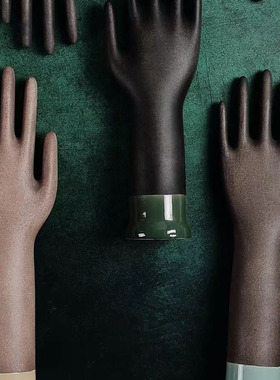 北欧风手模陶瓷摆件侘寂风简约陈列道具桌面玄关饰品民宿玄关软装