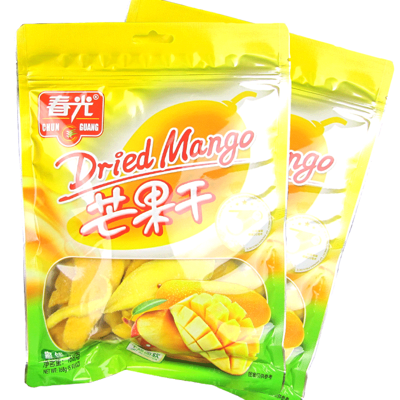 春光168gx2袋海南特产糖渍芒果干 点利食品芒果干