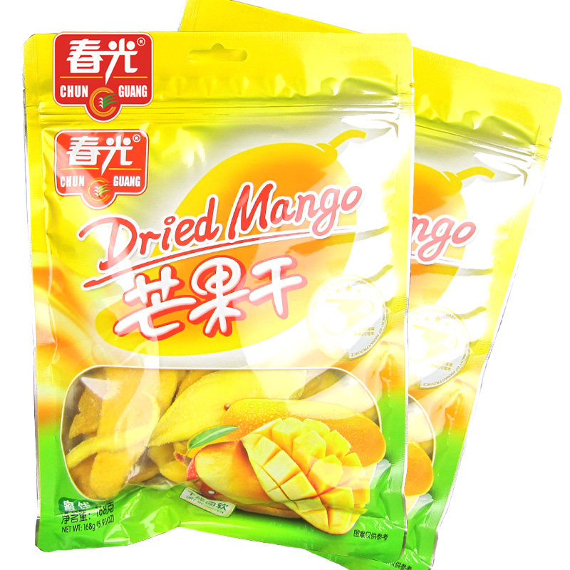 春光168gx2袋海南特产糖渍芒果干 点利食品芒果干
