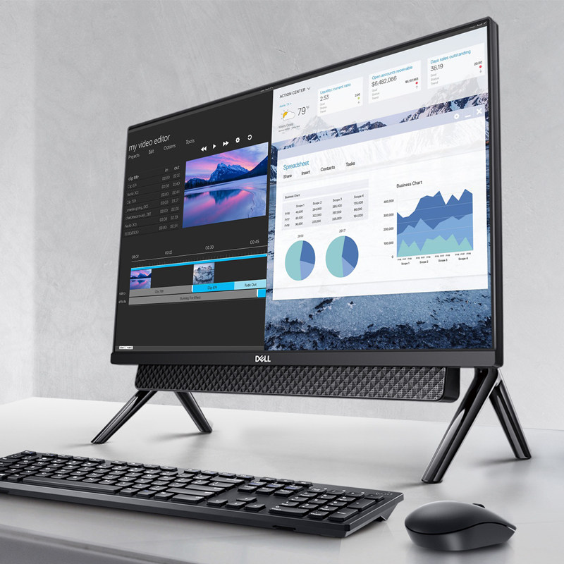 【新款】dell戴尔一体机台式全套灵越 戴尔岩阳一体机
