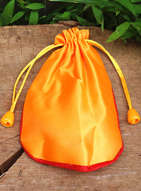 莲花黄色袋子荷包袋子用品