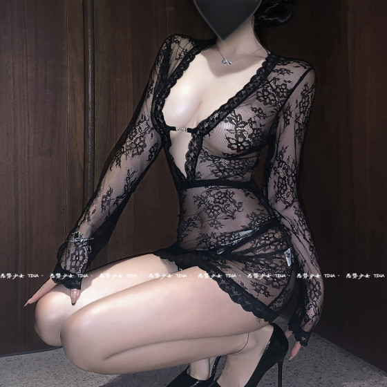 Sisterly Feeling*New Sexy Lace Purple Nightgown for Women