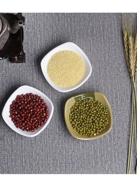 四方形小碟日式 酱料碟零食拍照道具套装美食拍照餐具黑色小碗