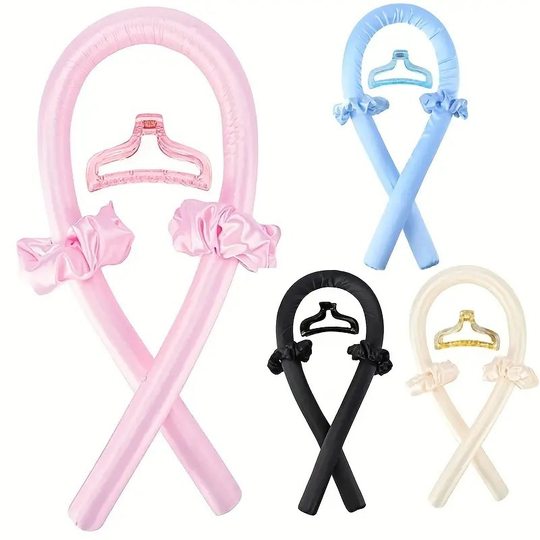 Fer à friser sans chaleur, fer à friser pour dormir, cheveux à friser à grandes vagues, tige d'éponge à cheveux transfrontalière non nocive, outil de coiffure