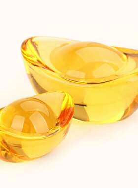 特价大小金元宝招财开业黄水晶