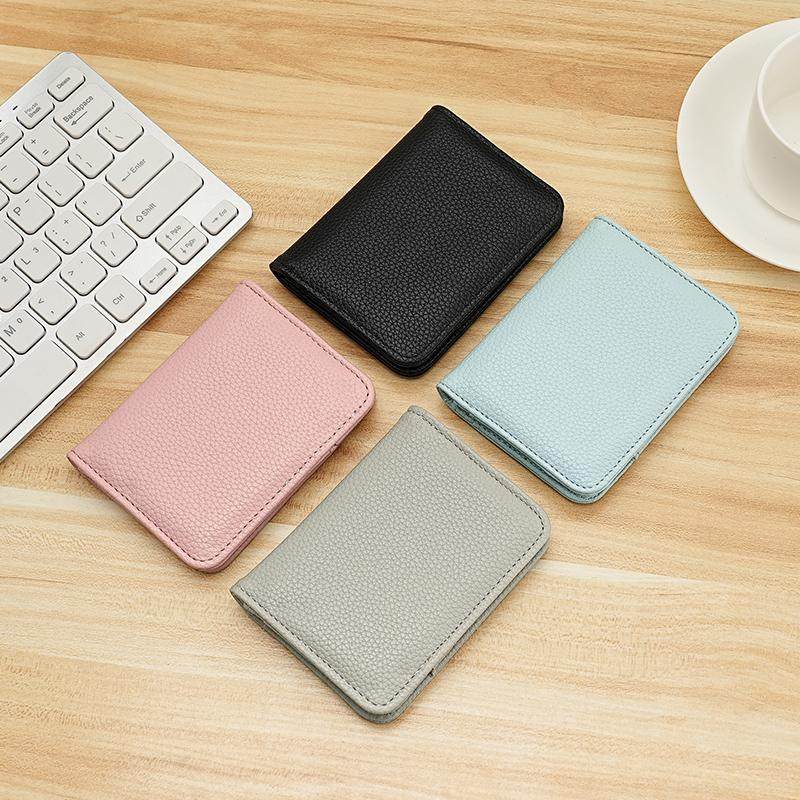 多功能真皮男士商务卡包二合一大容量零钱包女士证件包卡套防消磁,淘宝优惠券,粉丝福利购,淘宝优惠卷