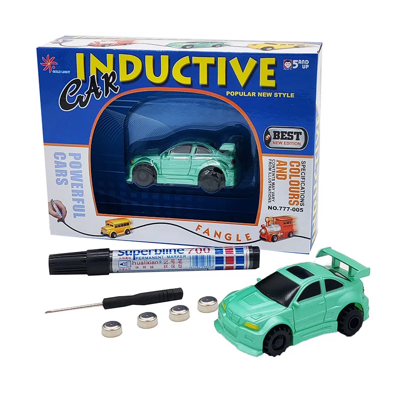 Induction toy car, small electric tank, remote control