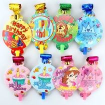 Childrens birthday party Supplies Birthday Blow up Whistle Cheerleading Cheerleader Birthday Party Supplies New Year Toys