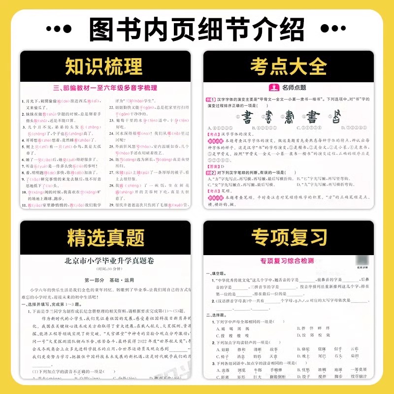 2025阳光同学小升初系统总复习语文数学英语科学人教版全国通用小学六年级毕业升初中真题试卷子同步教材强化必专项训练刷题资料书 - 图2