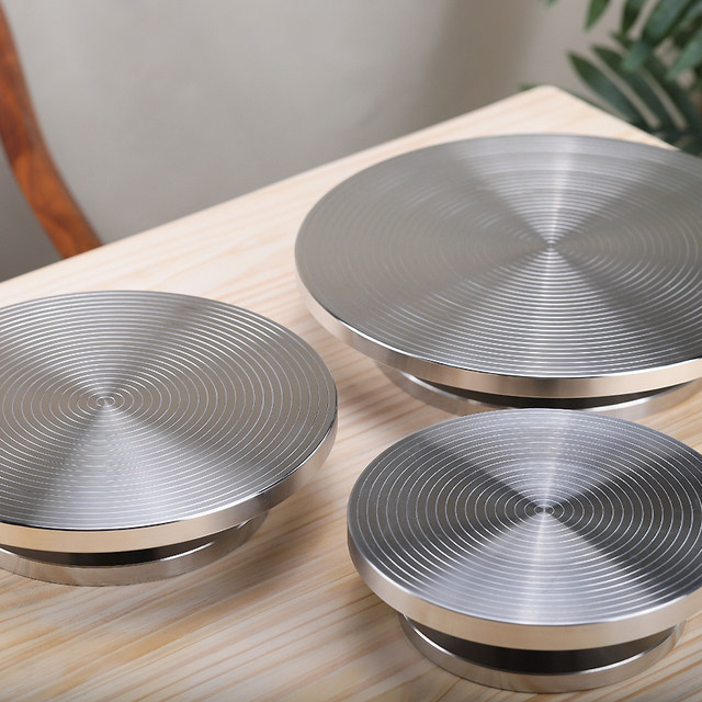 Baitaohui clay-shaped aluminum turntable piping cake