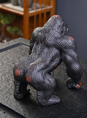 猩猩紫陶招财办公室酒柜装饰摆件